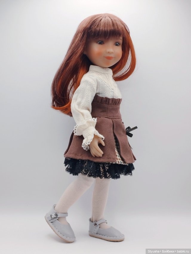 Ruby Red Siblies туфли серые, обувь для кукол 31 см (фото 7)