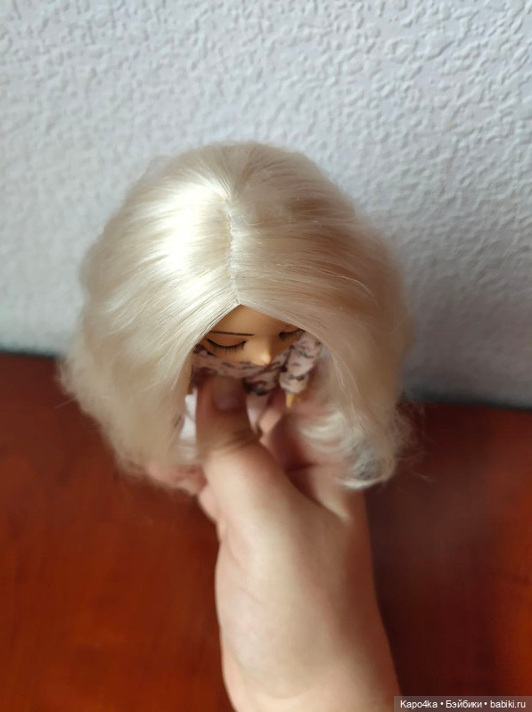 Парик белый на Пукифи PukiFee 5-6" (фото 6)