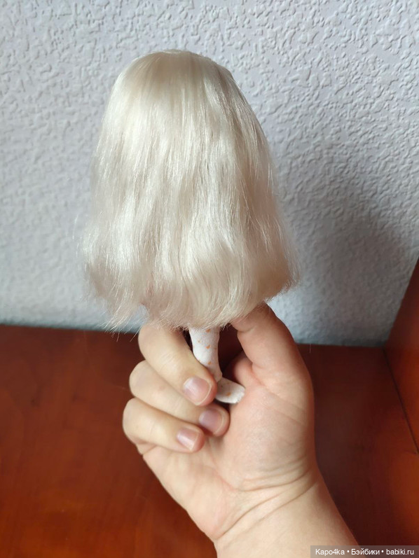 Парик белый на Пукифи PukiFee 5-6" (фото 3)