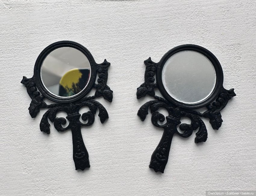 Зеркало на ручке для кукол (фото 5)