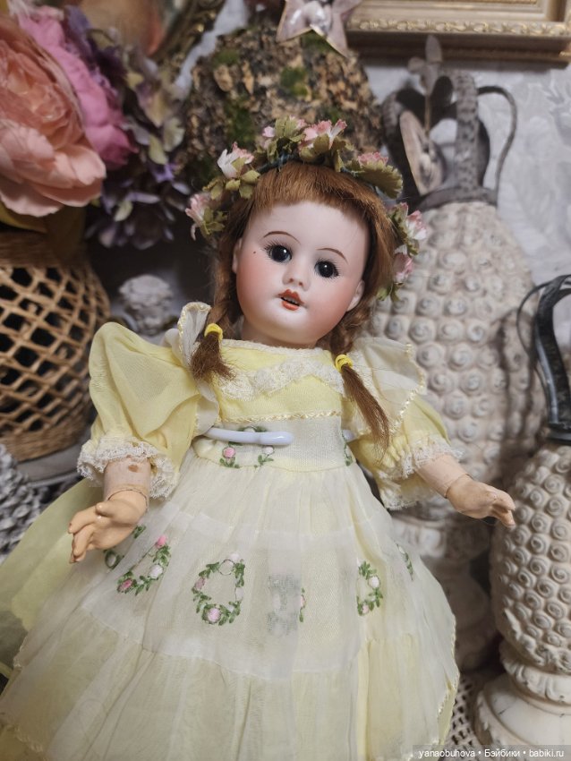 Антикварная французская куколка SFBJ 60, рост 33 см (фото 10)