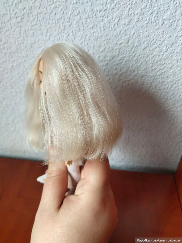 Парик белый на Пукифи PukiFee 5-6" (фото 4)