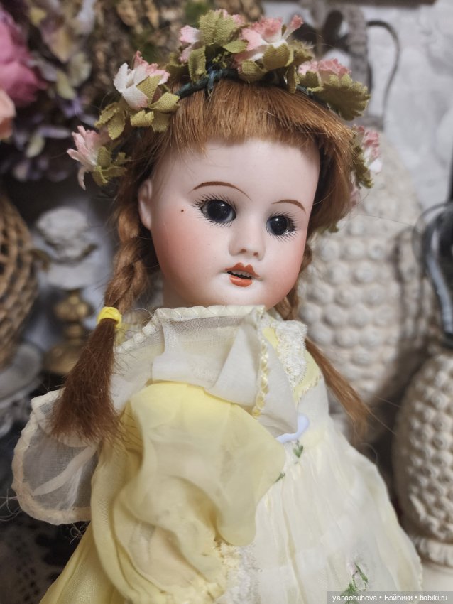Антикварная французская куколка SFBJ 60, рост 33 см (фото 5)