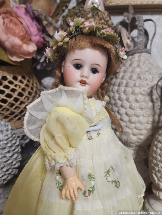 Антикварная французская куколка SFBJ 60, рост 33 см (фото 6)