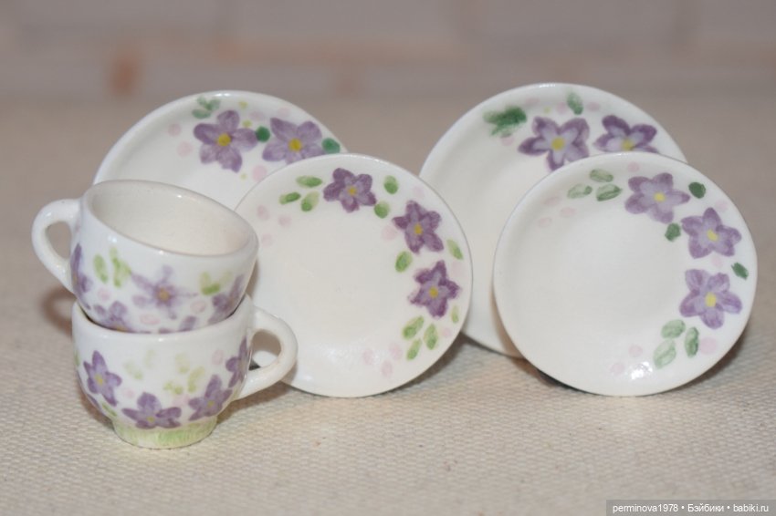 "Цветочная полянка" наборы посуды (фото 2)