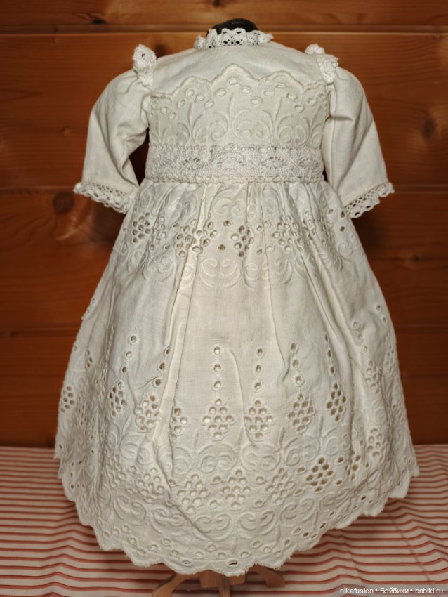 Платье на антикварную или винтажную куклу рост 45 см (фото 2)