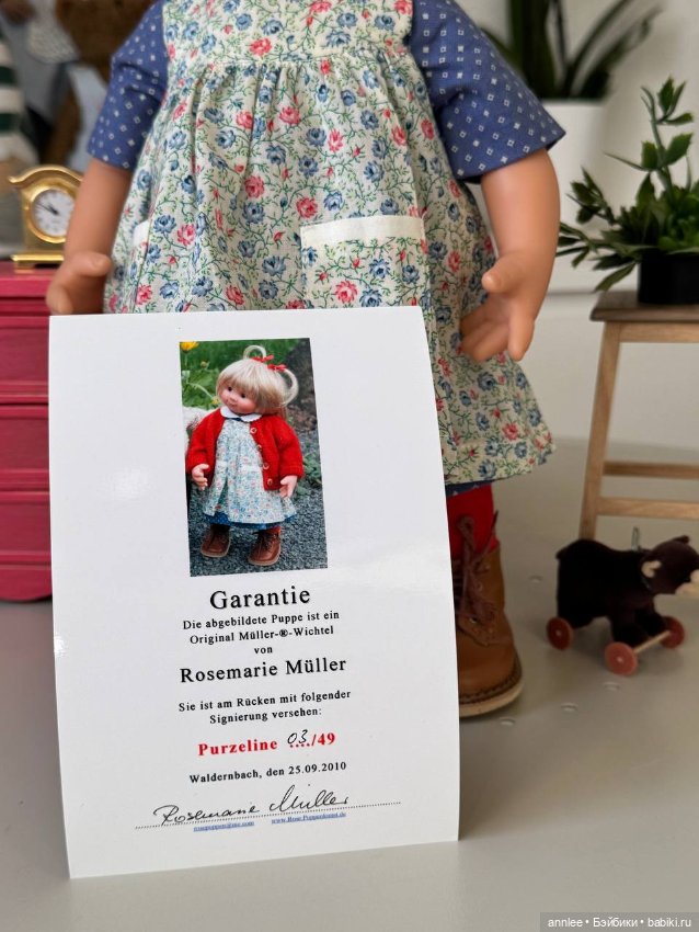 Purzeline студийный вихтель кукла Rosemarie Muller (фото 7)