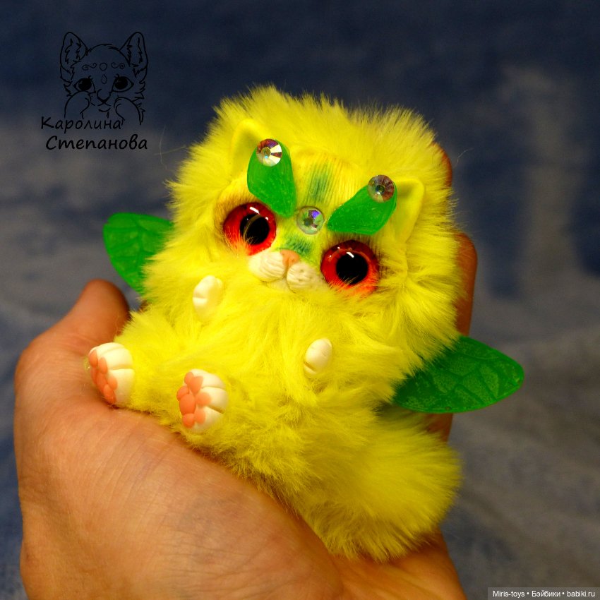 Кото-фея Лимончик — Авторские игрушки (фото 7)