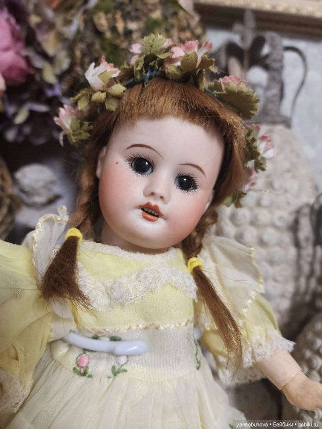 Антикварная французская куколка SFBJ 60, рост 33 см