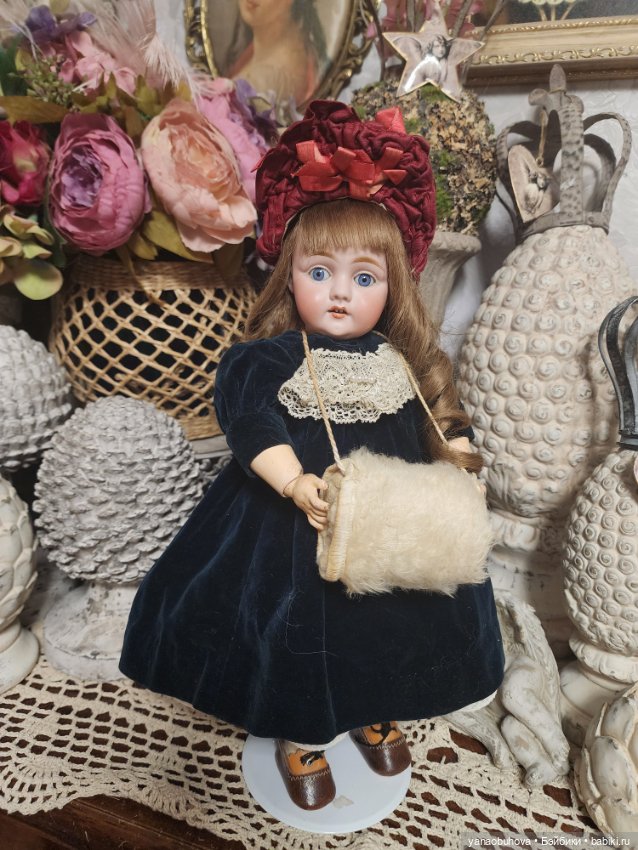 Чудесная антикварная малышка Кестер 143, 35 см