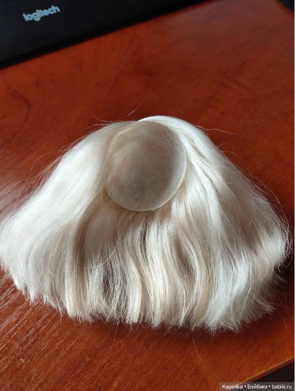 Парик белый на Пукифи PukiFee 5-6"