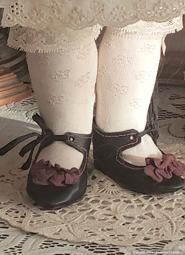Туфли для антикварной куклы (фото 4)