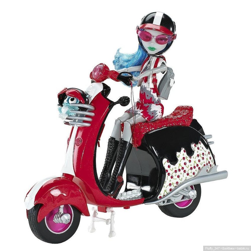 Monster High Гулия Йелпс (Ghoulia Yelps) со скутером (фото 6)