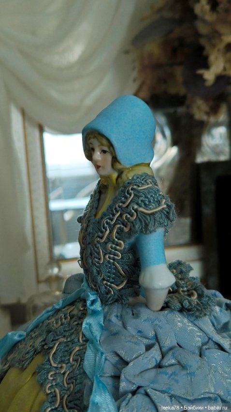 Большая фарфоровая игольница «Лазурный полдень» (фото 7)