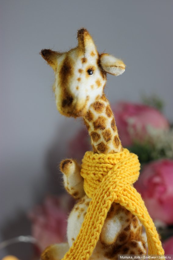 Жираф- авторская игрушка в стиле тедди (фото 7)