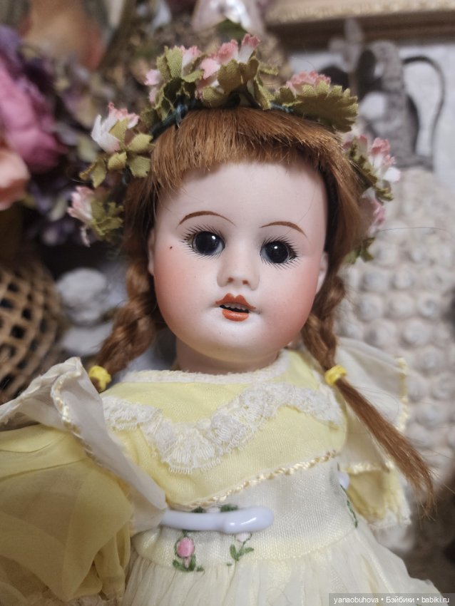 Антикварная французская куколка SFBJ 60, рост 33 см (фото 2)