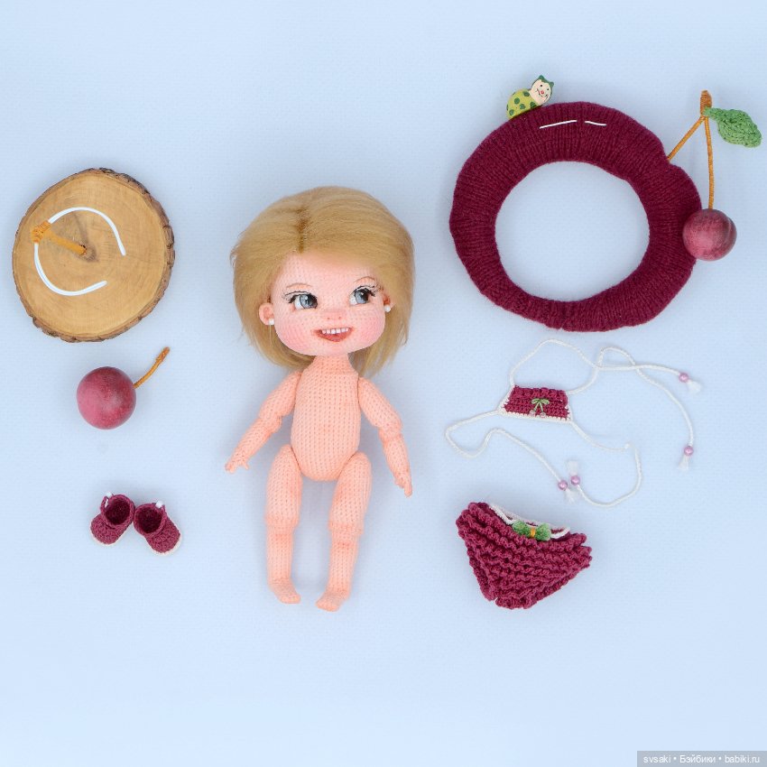Улыбашка-Вишенка (коллекционная интерьерная кукла) (фото 7)