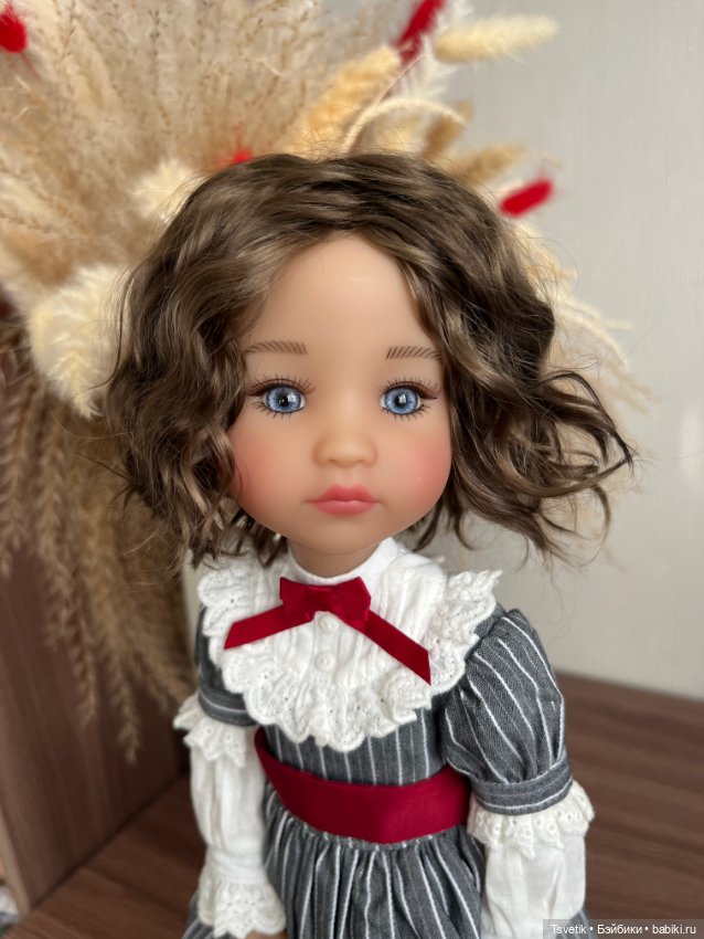 Парик из козочки для кукол Руби Ред