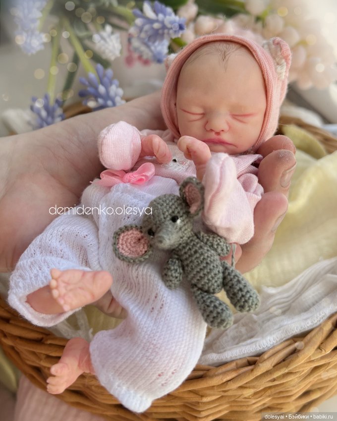 Миниатюрная кукла младенец Тея (фото 5)