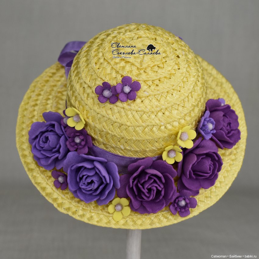 Шляпка на куклу Paola Reina (фото 3)