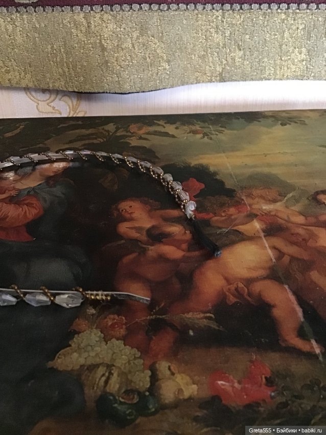 Ободок для волос , старая Чехия , для антикварных кукол и реплик (фото 9)