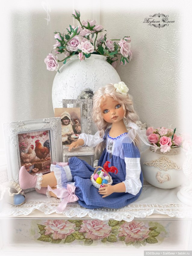 Маняша, коллекционная текстильная кукла (фото 6)