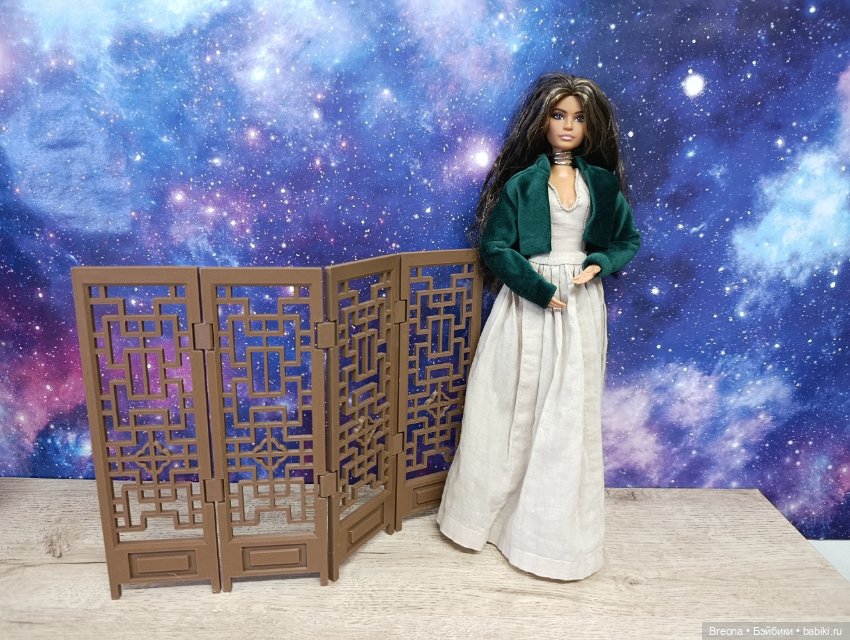 Китайская ширма 1:12 — Кукольная мебель (фото 3)