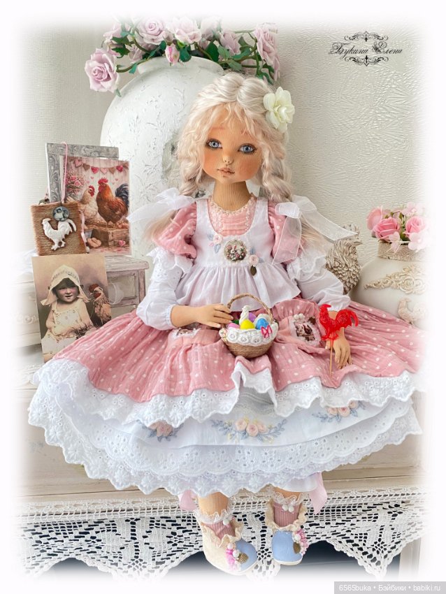 Маняша, коллекционная текстильная кукла (фото 3)