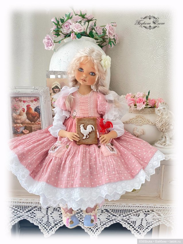 Маняша, коллекционная текстильная кукла (фото 5)