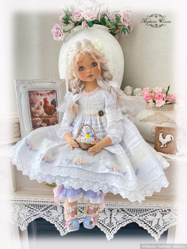 Маняша, коллекционная текстильная кукла (фото 4)