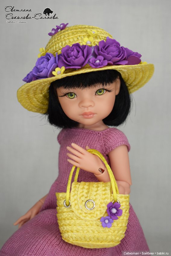 Шляпка на куклу Paola Reina