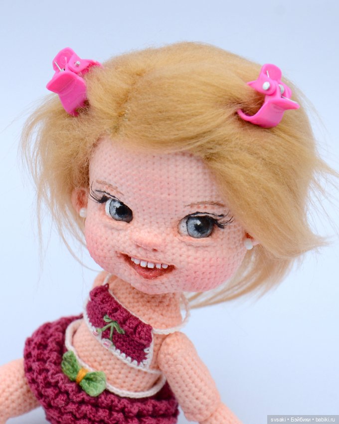 Улыбашка-Вишенка (коллекционная интерьерная кукла) (фото 8)