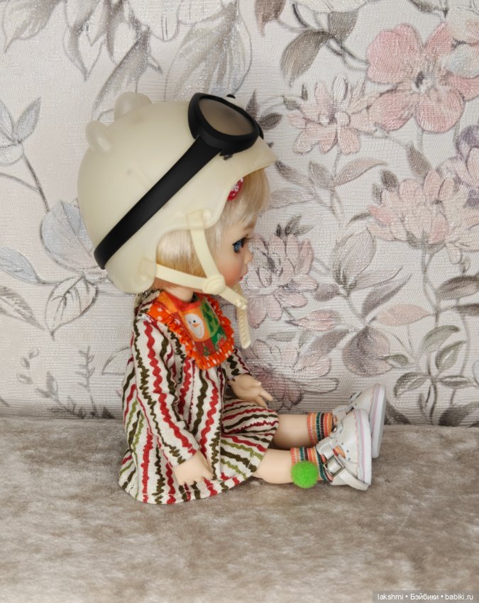 Белый шлем мишка — Аксессуары для BJD (фото 5)
