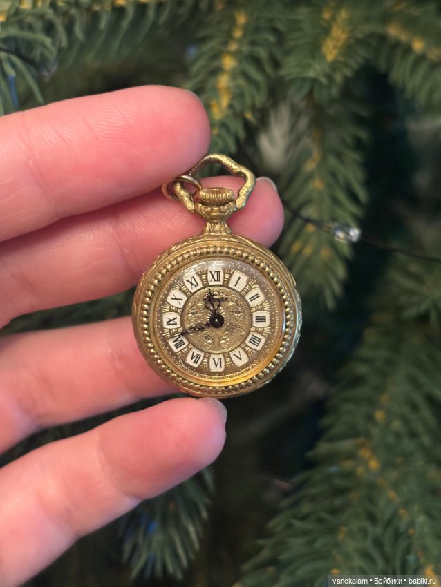 Корсетные часы для антикварной куклы