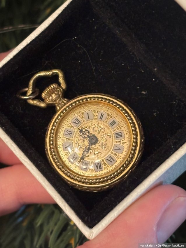 Корсетные часы для антикварной куклы (фото 3)