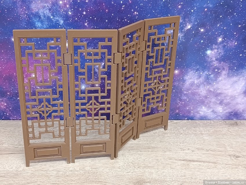 Китайская ширма 1:12 — Кукольная мебель (фото 2)