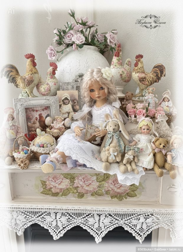 Маняша, коллекционная текстильная кукла