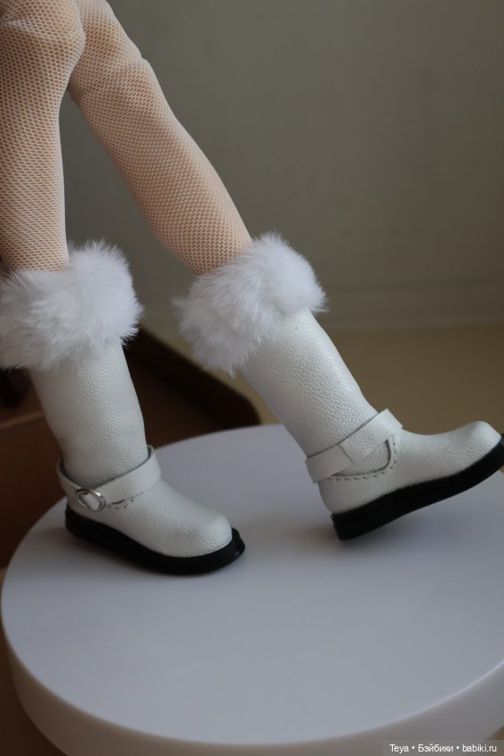 Сапожки с опушкой на ножку до 4.3см