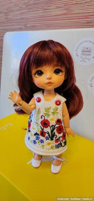 Новый парик на Лати Lati doll (фото 2)