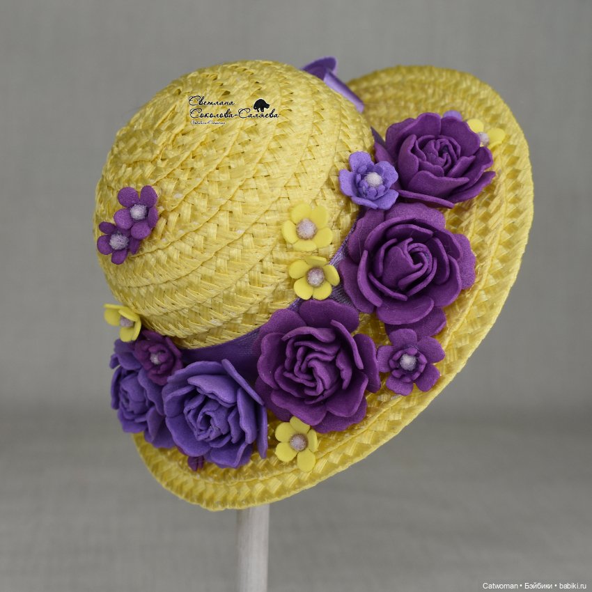 Шляпка на куклу Paola Reina (фото 4)