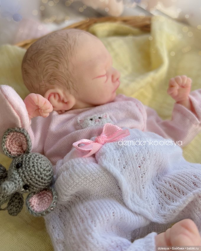 Миниатюрная кукла младенец Тея (фото 4)