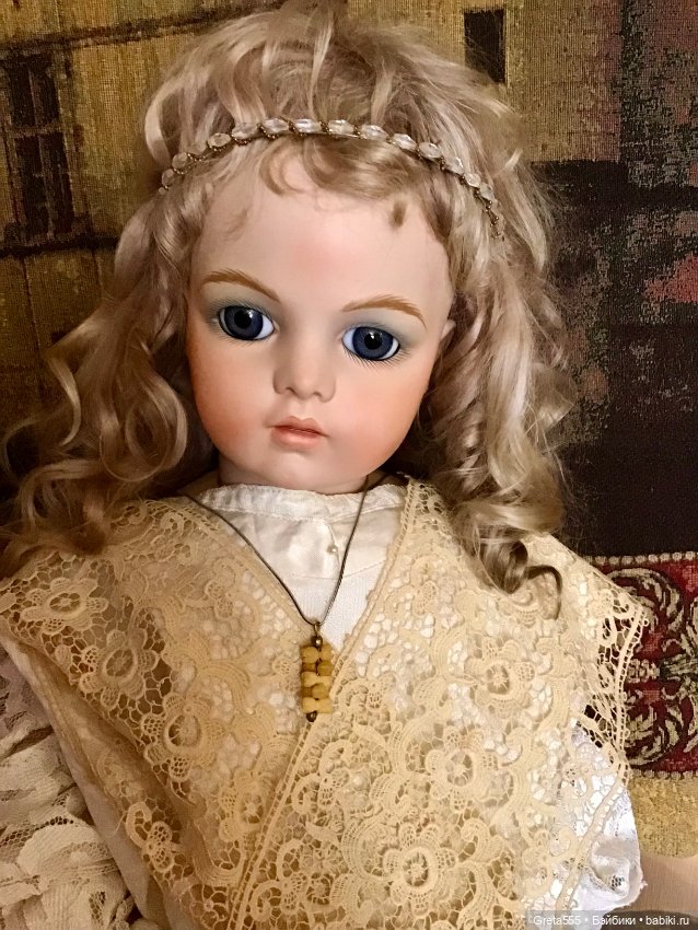 Ободок для волос , старая Чехия , для антикварных кукол и реплик (фото 5)