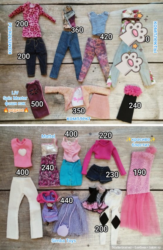 Одежда для Барби и Интегрити