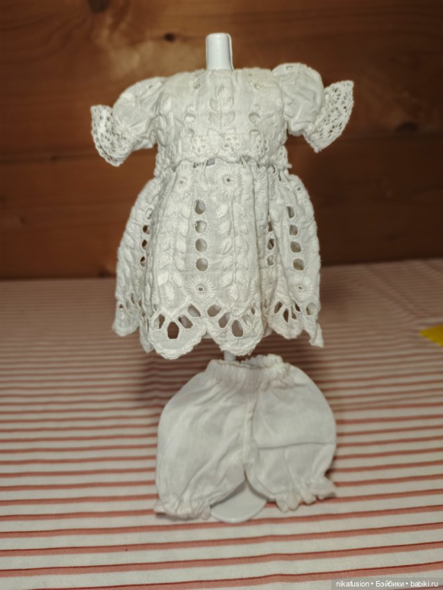 Платье на антикварную или винтажную куклу рост 16-18 см (фото 2)