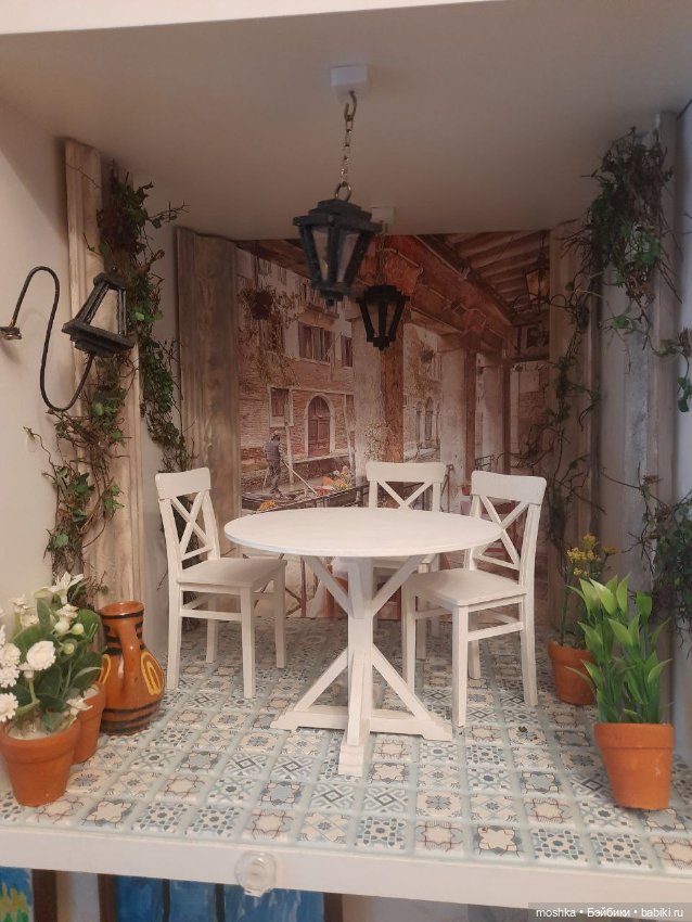 Стол и три стула — Кукольная мебель (фото 8)