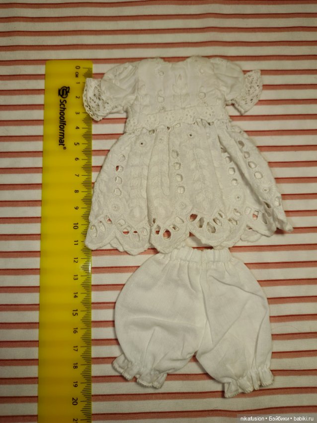 Платье на антикварную или винтажную куклу рост 16-18 см (фото 5)