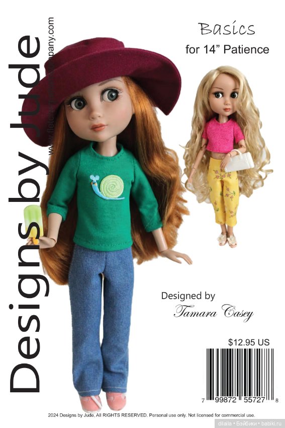 Выкройки для кукол в формате PDF в натуральную величину / одежда для Patience Tonner Патиенс Тоннер (фото 3)