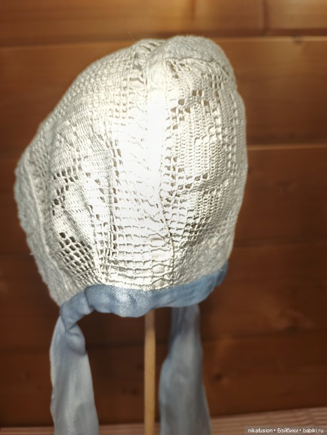 Чепчик на большую антикварную или винтажную куклу (фото 4)