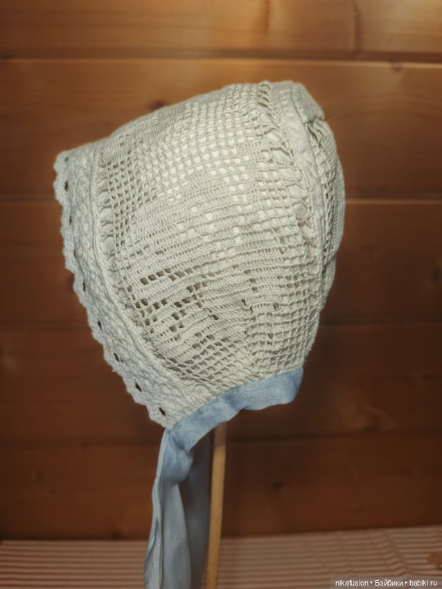 Чепчик на большую антикварную или винтажную куклу