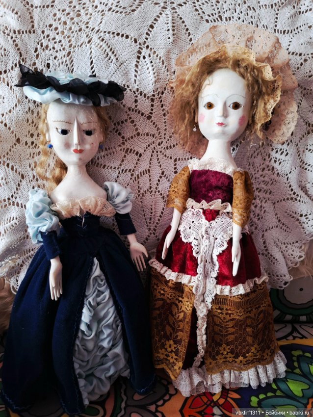 Королева Анна-реплика старинных кукол 16-18 век (фото 7)
